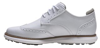 FootJoy Traditions Spikeless dámské golfové boty, bílé