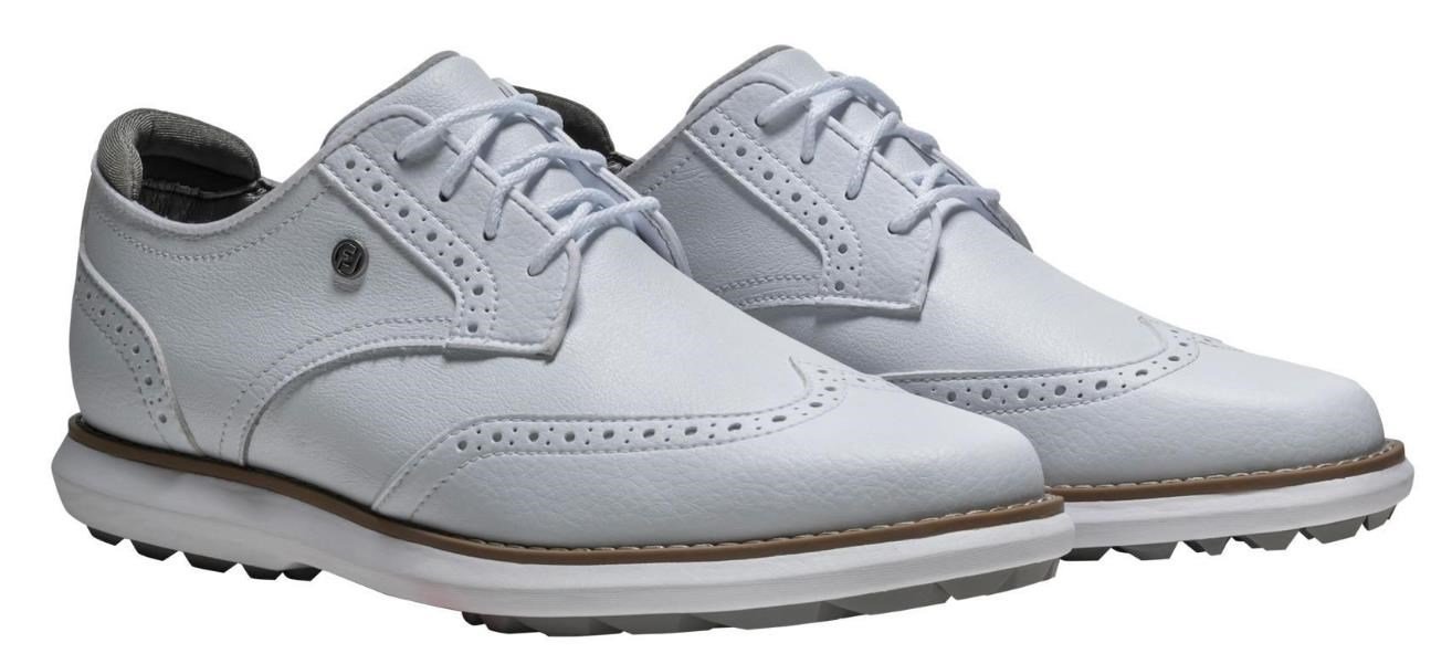 FootJoy Traditions Spikeless dámské golfové boty, bílé