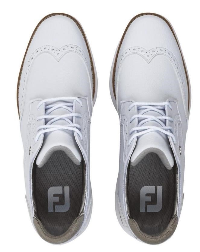 FootJoy Traditions Spikeless dámské golfové boty, bílé