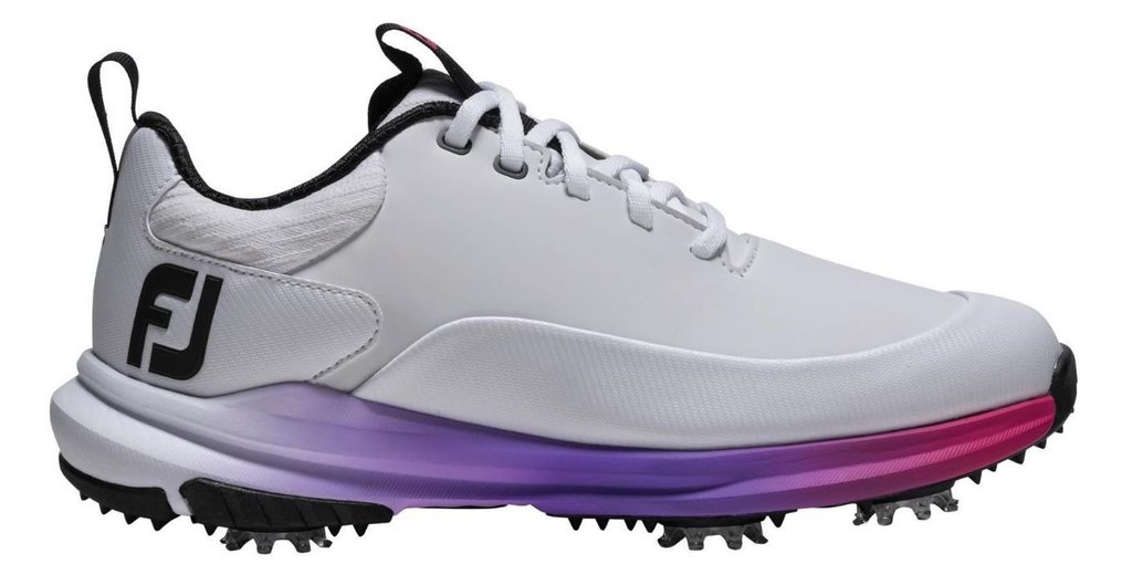 FootJoy Tour Rival dámské golfové boty, bílo/stříbrno/růžové