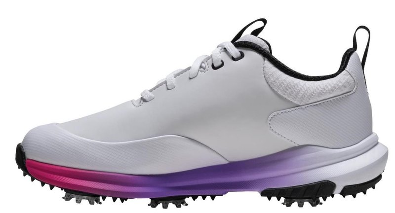 FootJoy Tour Rival dámské golfové boty, bílo/stříbrno/růžové