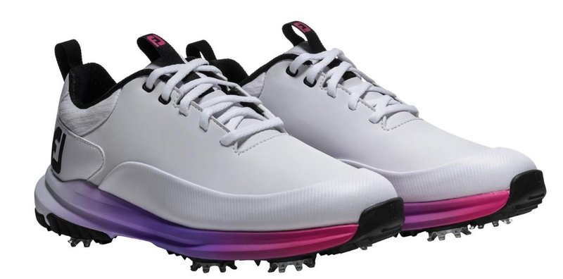 FootJoy Tour Rival dámské golfové boty, bílo/stříbrno/růžové