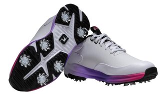 FootJoy Tour Rival dámské golfové boty, bílo/stříbrno/růžové