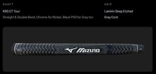 Mizuno M.Craft Kyoto P Grey putter
