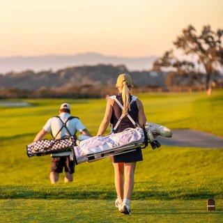 Sunday Golf El Camino pencil bag, růžovo/bílý