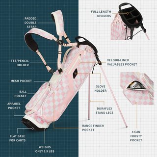 Sunday Golf El Camino pencil bag, růžovo/bílý