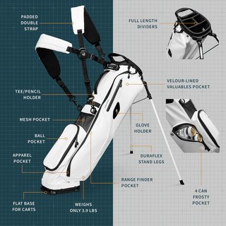 Sunday Golf El Camino S-Class pencil bag, bílý