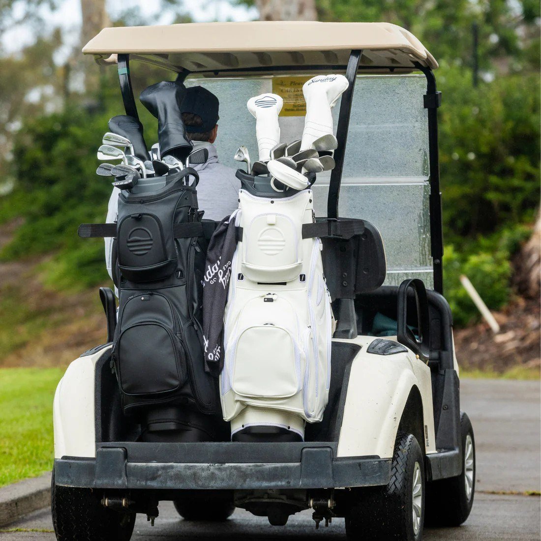 Sunday Golf Big Rig S-Class cart bag, bílý