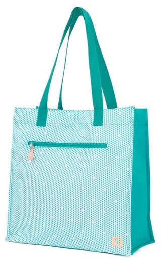 FootJoy Tote taška, teal/teal print/peach