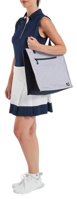 FootJoy Tote taška, navy/dusty lavender print