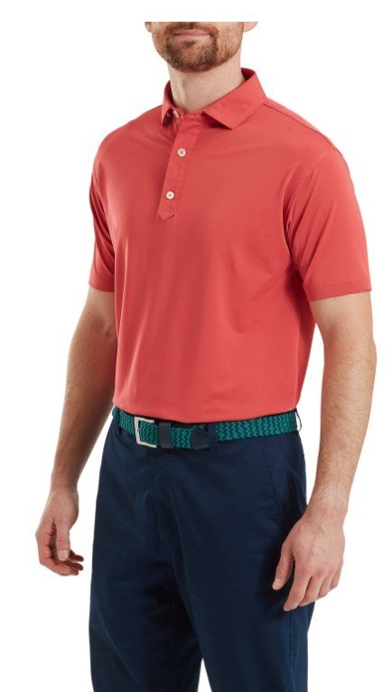 FootJoy Lisle Solid pánské polo, nantucket red