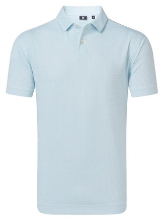 FootJoy Modernist Geo Pique pánské polo, white/ice blue
