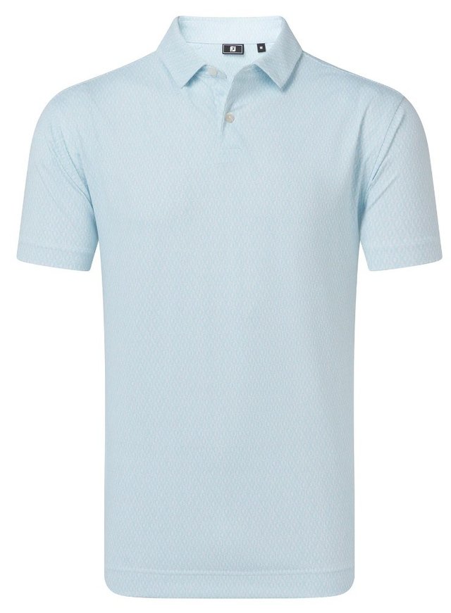 FootJoy Modernist Geo Pique pánské polo, white/ice blue