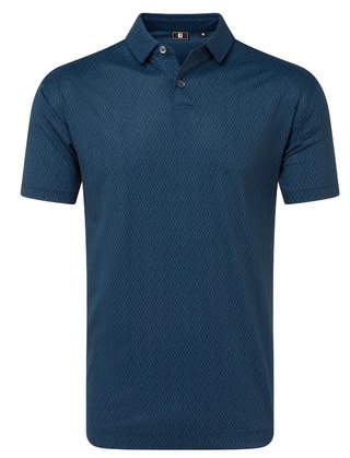 FootJoy Modernist Geo Pique pánské polo, navy tonal