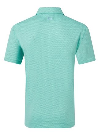 FootJoy Modernist Geo Pique pánské polo, blue reef/sea glass