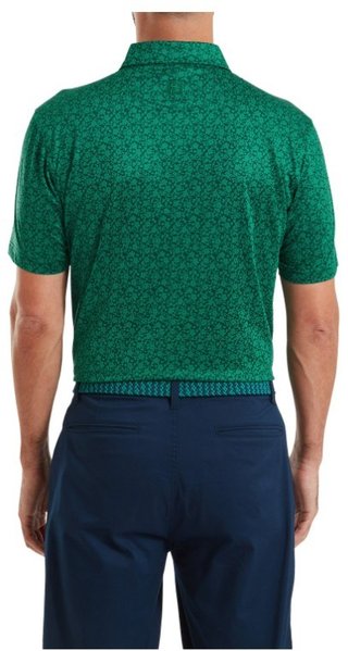FootJoy Painted Floral Lisle pánské polo, field green