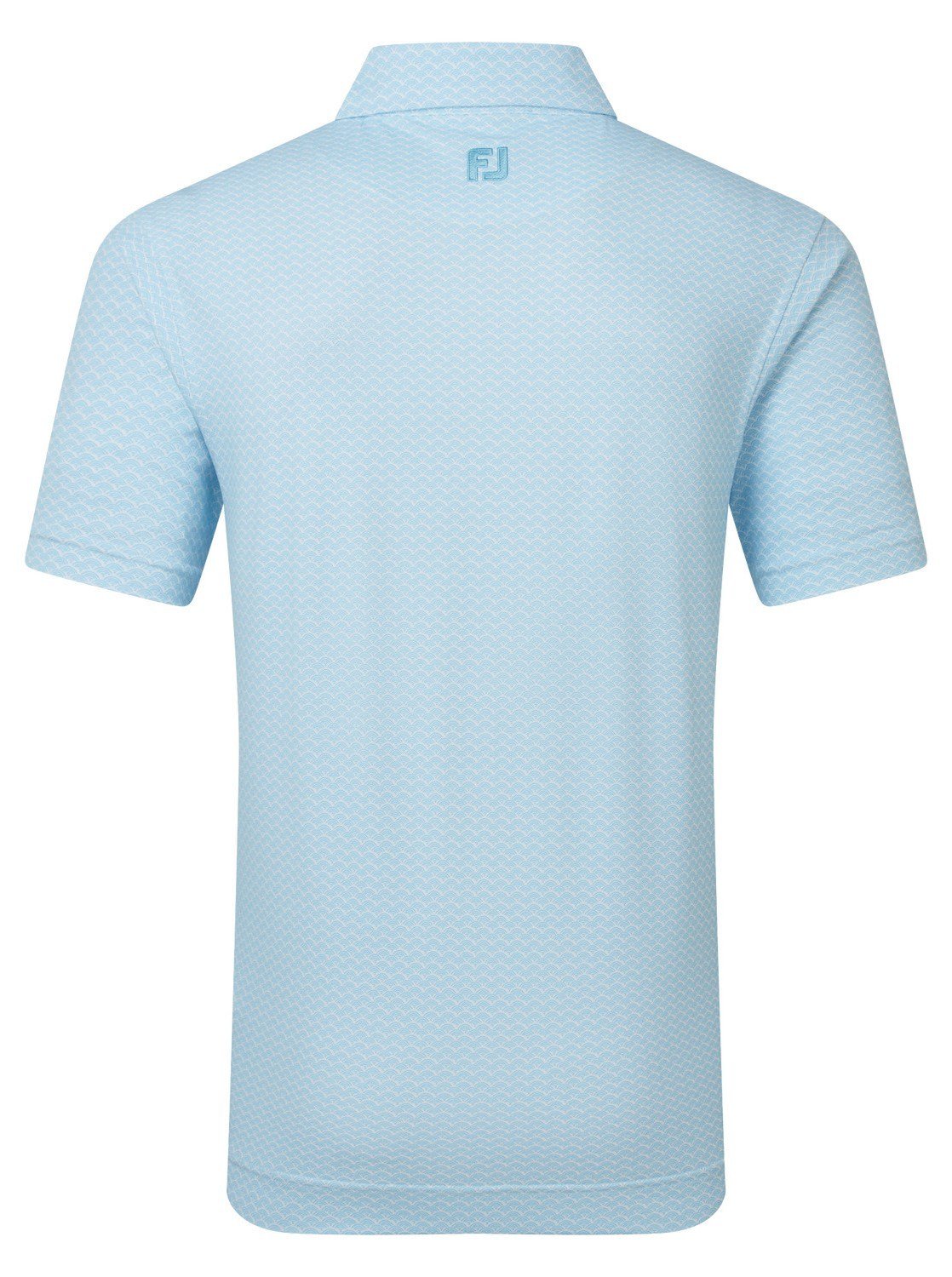 FootJoy Scallop Geo Pique pánské polo, blue reef