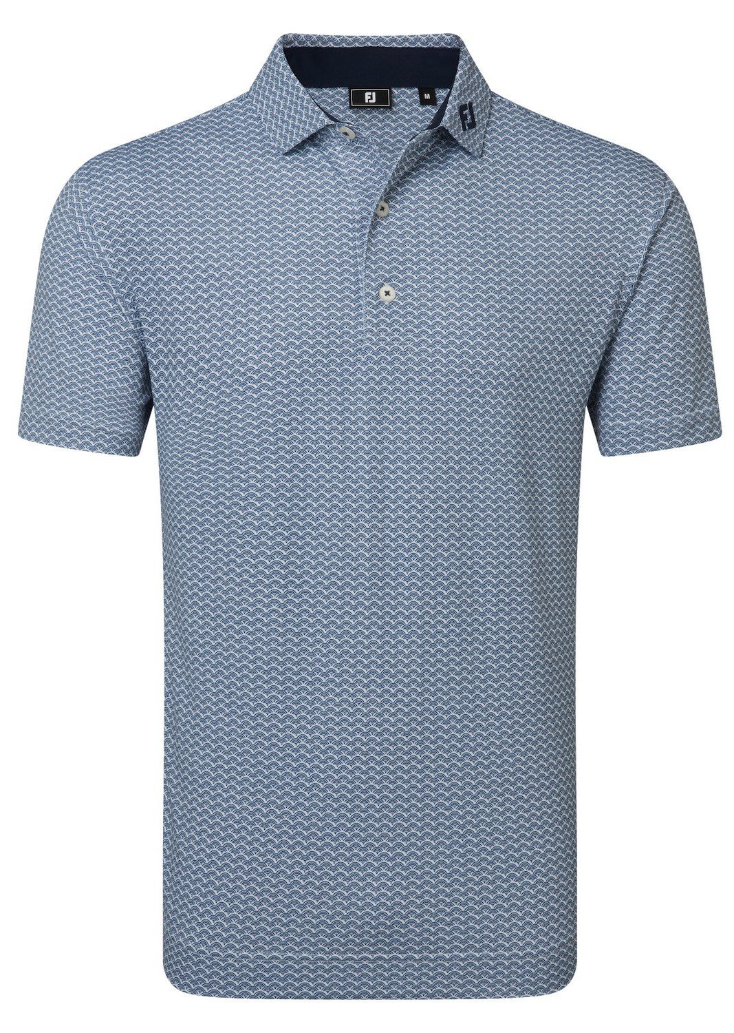 FootJoy Scallop Geo Pique pánské polo, navy