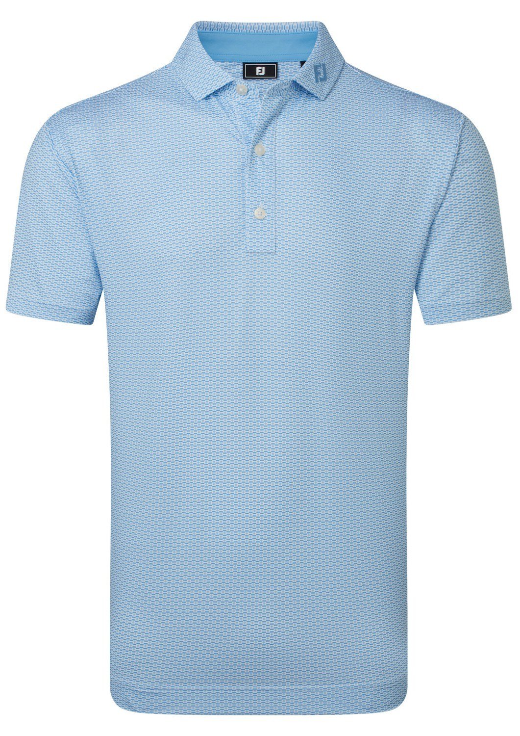 FootJoy Nautical Flag Print Lisle pánské polo, blue reef/deep reef