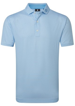 FootJoy Nautical Flag Print Lisle pánské polo, blue reef/deep reef