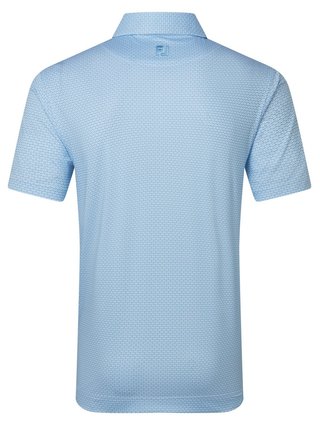 FootJoy Nautical Flag Print Lisle pánské polo, blue reef/deep reef