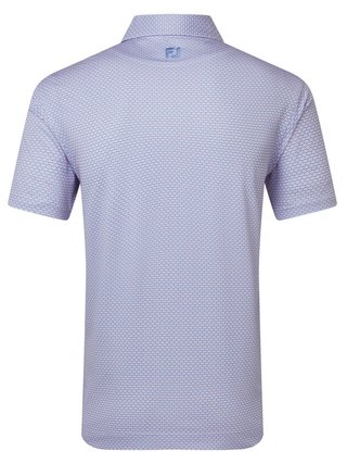 FootJoy Nautical Flag Print Lisle pánské polo, pink pop/vivid violet