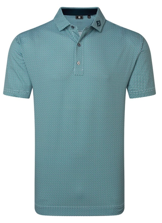 FootJoy Nautical Flag Print Lisle męskie polo, field green/navy