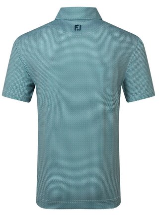 FootJoy Nautical Flag Print Lisle męskie polo, field green/navy
