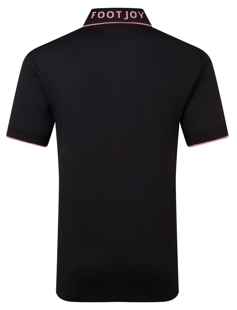 FootJoy FJ Wordmark pánské polo, pique black