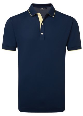 FootJoy FJ Wordmark Pique pánské polo, tmavě modré