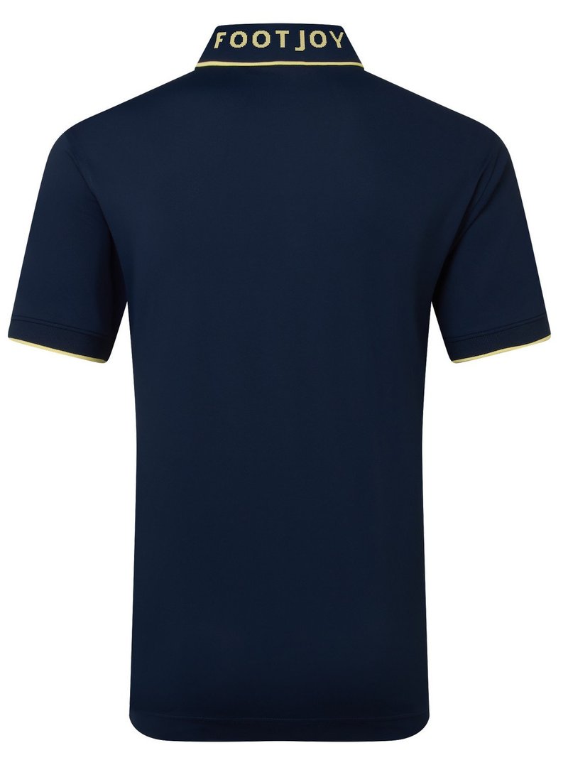 FootJoy FJ Wordmark Pique pánské polo, tmavě modré