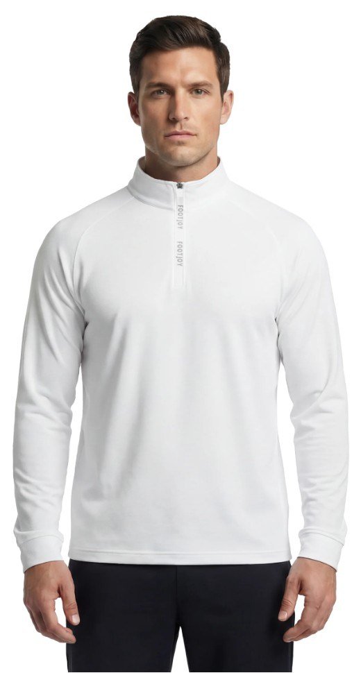 FootJoy Wordmark Chill Out pánská mikina, bílá
