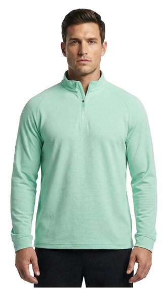 FootJoy Wordmark Chill Out pánská mikina, sea glass/white