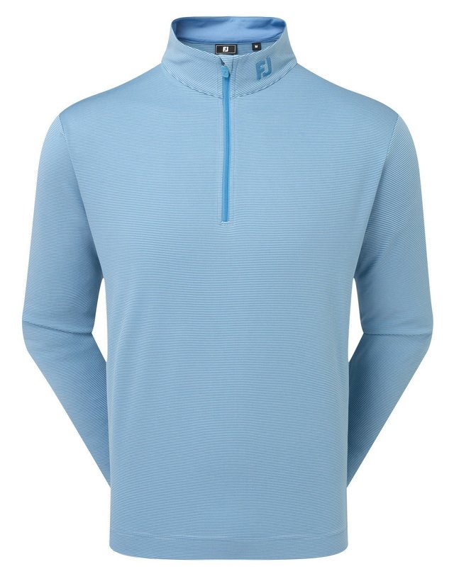 FootJoy Ottoman Stripe Chill-Out pánská mikina, chambray/coastal blue