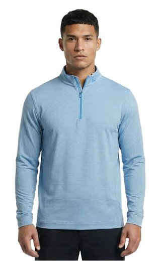 FootJoy Ottoman Stripe Chill-Out pánská mikina, chambray/coastal blue