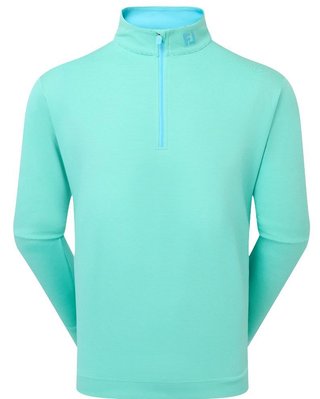 FootJoy Ottoman Stripe Chill-Out pánská mikina, blue reef/sea glass