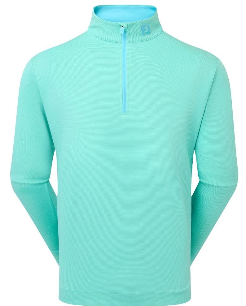 FootJoy Ottoman Stripe Chill-Out pánská mikina, blue reef/sea glass