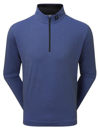 FootJoy Ottoman Stripe Chill-Out pánská mikina, black/vivid violet