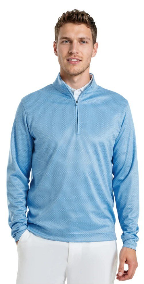 FootJoy Nautical Flag Tonal Chill Out pánská mikina, blue reef/deep reef