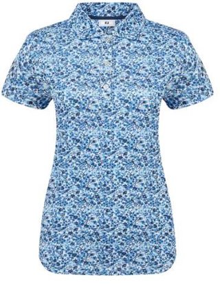 FootJoy Cap Sleeve Lisle dámské polo, navy floral print