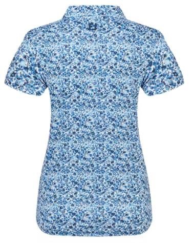 FootJoy Cap Sleeve Lisle dámské polo, navy floral print