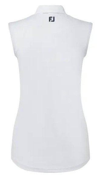 FootJoy Sleeveless Lisle dámské polo, bílé