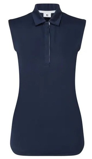 FootJoy Sleeveless Lisle dámské polo, tmavě modré
