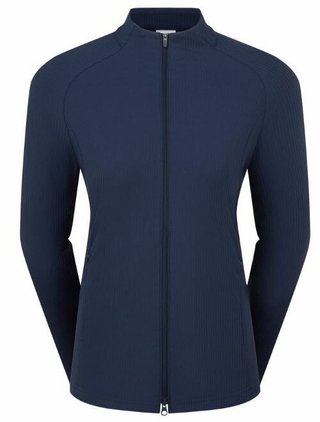FootJoy Full-Zip Rib Midlayer dámská mikina, tmavě modrá