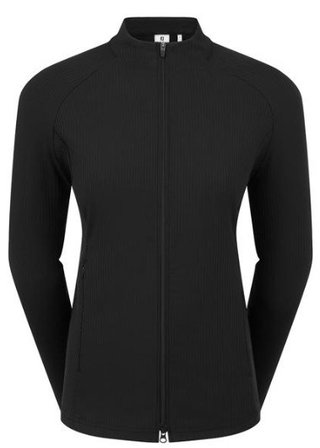 FootJoy Full-Zip Rib Midlayer dámská mikina, černá