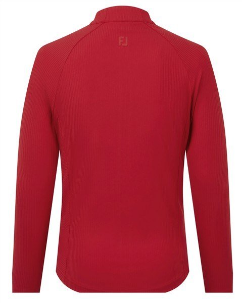 FootJoy Full-Zip Rib Midlayer dámská mikina, červená
