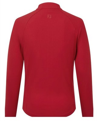 FootJoy Full-Zip Rib Midlayer dámská mikina, červená