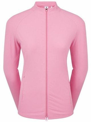 FootJoy Full-Zip Rib Midlayer dámská mikina, růžová