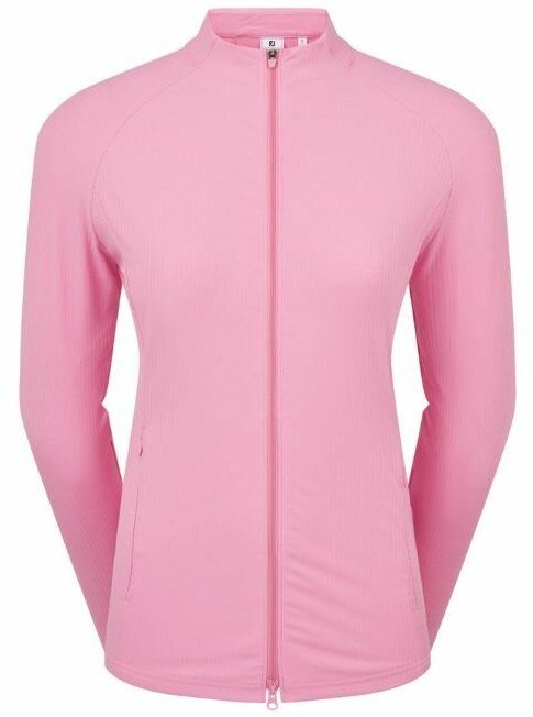 FootJoy Full-Zip Rib Midlayer dámská mikina, růžová