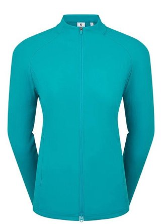 FootJoy Full-Zip Rib Midlayer dámská mikina, tite blue